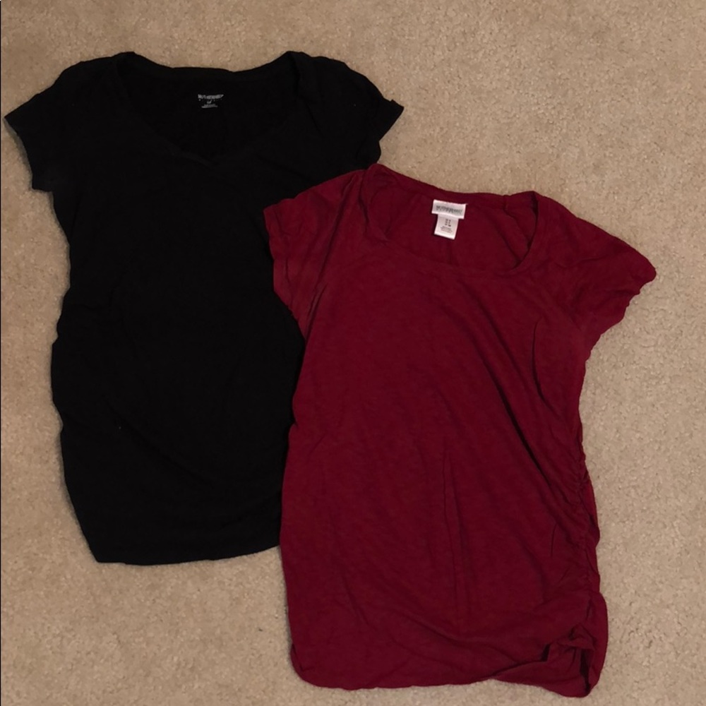 2 Motherhood Maternity long casual tops size S